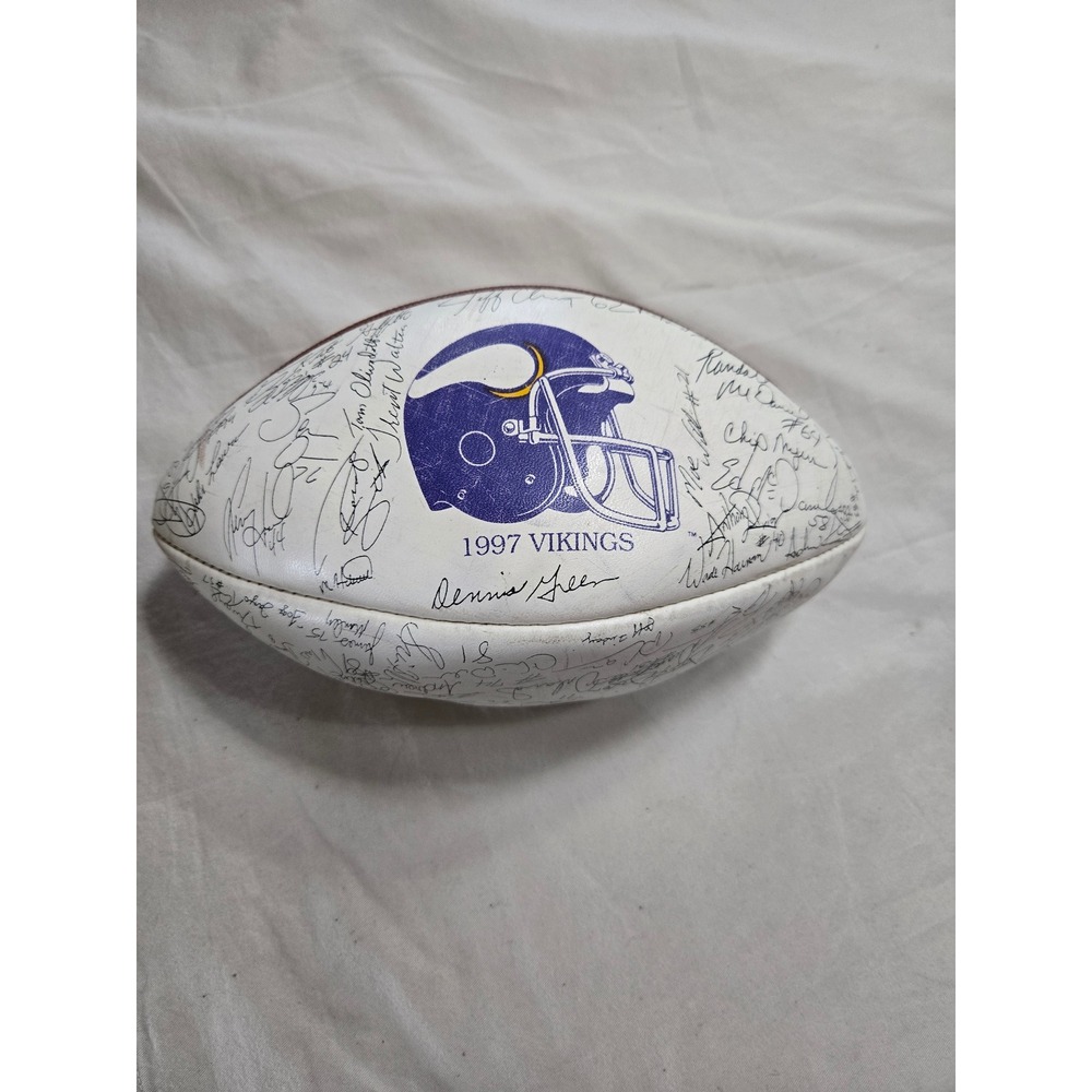 Wilson NFL 1997 Minnesota Vikings Team Facsimile Autographed Football